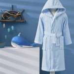 Dečiji bademantil sa kapuljačom - Boy Marine (plavi), uzrast 11/12 godina