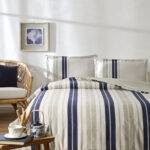 Komplet posteljine za bračni krevet - Marin Line (bež)