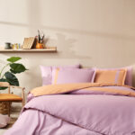 Komplet posteljine za bračni krevet - Colour Stripe (roze sa prugama)