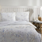 Komplet posteljine za bračni krevet - Mouve (ljubičasto-siva)