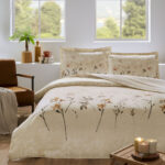 Komplet posteljine za bračni krevet - Ramas Secas (krem)