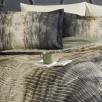 Komplet posteljine od satena za bračni krevet - Soft Life (zelena)