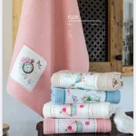 Flor kuhinjska krpa 50×70 cm - svetlo plava boja