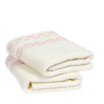 Bronie peškir 50×90 cm - krem/roze boja