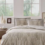 Komplet posteljine za bračni krevet - Folha De Ouro (bež)