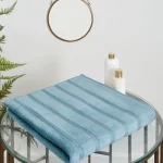 Sadem Stripe (Organic) peškir 90×150 cm – plava boja