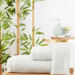 Sadem Pine (Organic) peškir 50×90 cm – svetlo mint boja