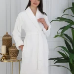 Ženski bademantil - Sadem Acacia (Organic), krem (XL)