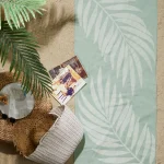 Summer Leaf & Stripe peškir za plažu 2 kom – zelena boja
