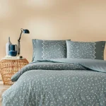 Komplet posteljine za bračni krevet – Cilantro (plava)