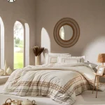 Komplet posteljine za bračni krevet – Aurea (krem)