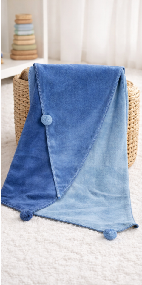 BEB-e1772275558390 Ćebe za bebe 100x120 cm - plava boja - Slika 1