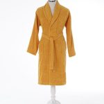 Ženski bade mantil - Colourist, tamnožuti (XL)