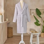 Ženski bademantil - Colourist, sivi (L)