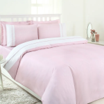 Komplet posteljine od satena za bračni krevet – Soft Linen (roze)