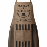 Kecelja Mama's kitchen - Floretta (sivo/zlatna)