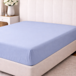 Čaršav sa lastišem 180x200 cm i 2 jastučnice - Colourist (svetlo plava)