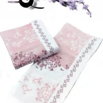 Emily peškir 50×90 cm - puder roze boja