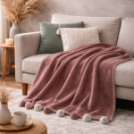 Ćebe Pamuk Diz 130x170 cm - lila boja