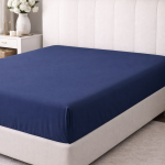 Čaršav sa lastišem 100x200 cm i 2 jastučnice - Colourist (teget)