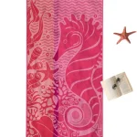 Peškir za plažu Nice Pink Sea Horse 70x150 cm