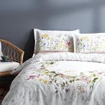 Komplet posteljine za bračni krevet – bela (Jardin de Flor)