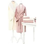 Ženski bademantil - Adria, rozi (M)