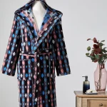 Muški bademantil - Hawai Mosaic, plavi (XL)