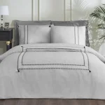 Komplet posteljine za bračni krevet – siva Neutral (organski pamuk)