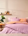 Komplet posteljine za bračni krevet – roze Colour Stripe