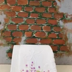 Peškir Jasmin – bela 50x90 cm (vezeni)