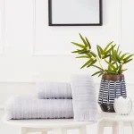 Linden peškir (Organic) 50x90 cm – svetlo siva boja