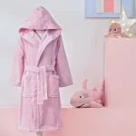 Girl Unicorn dečiji bademantil (3–4 god) – roze