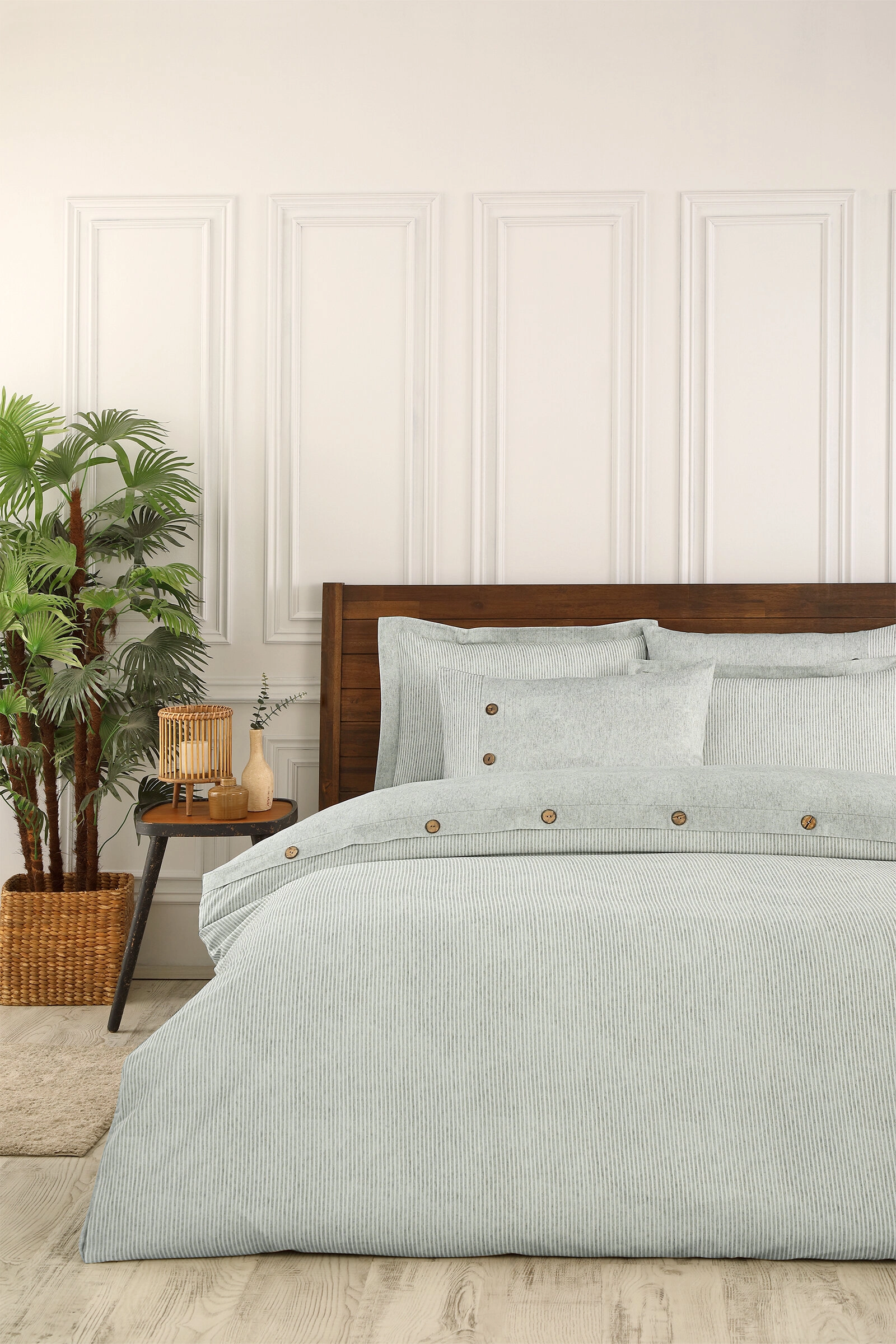 8697353528095 Komplet posteljine za bračni krevet – krem (Soft Linen, Organic) - Slika 1