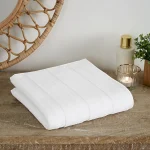 Peškir  Sadem Stripe (Organic) – bela 90x150 cm