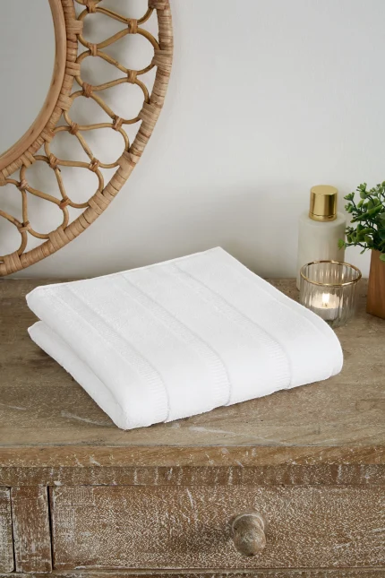 Sadem Stripe peškir 50x90 – beli
