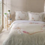 Komplet posteljine za bračni krevet – krem (Candidum)