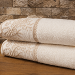 Beyza peškir 50x90 (čipkani) – krem