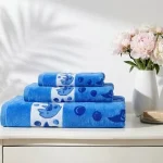 Peškir za plažu Dolphin – royal plava 70x140 cm