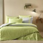 Komplet posteljine za bračni krevet – zelena Colour Stripe