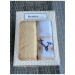 Set peškira Daisy Border – žuta (2 kom, kutija)