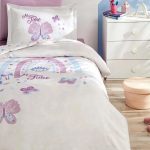 Komplet posteljine za jednu osobu sa lastišem – lila (Magical Time)