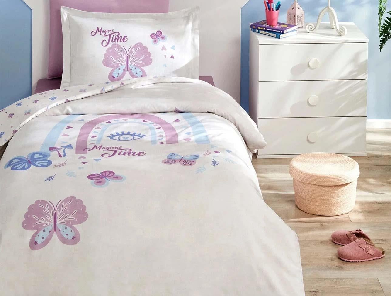 ozdilek-nev-2b9f82 Komplet posteljine za jednu osobu sa lastišem – lila (Magical Time) - Slika 1