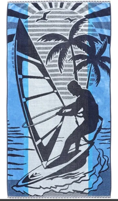 23706 Peškir za plažu Cannes Wind Surf 86x162 cm - Slika 1